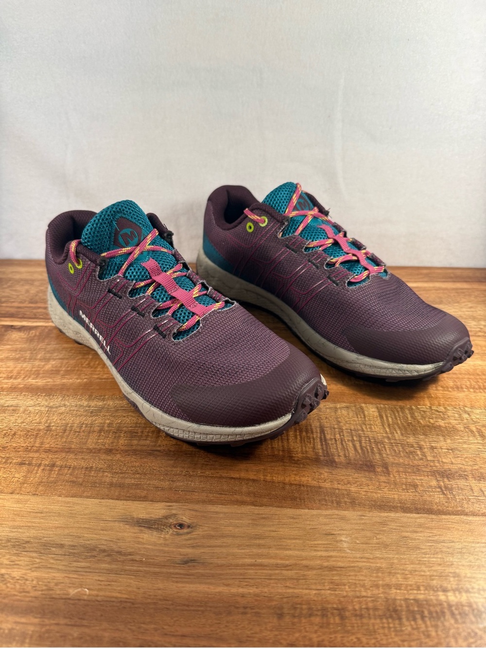 Merrell Big Kid Moab Flight Low Top Lace Up Sneaker Purple/Green/Pink Size 6